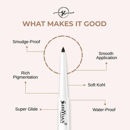 Shryoan Revolving Kajal Pencil - Black