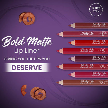 Shryoan Pretty Me Bold Lipliner & Eye Liner Pencil - Multicolor - Set Of 3