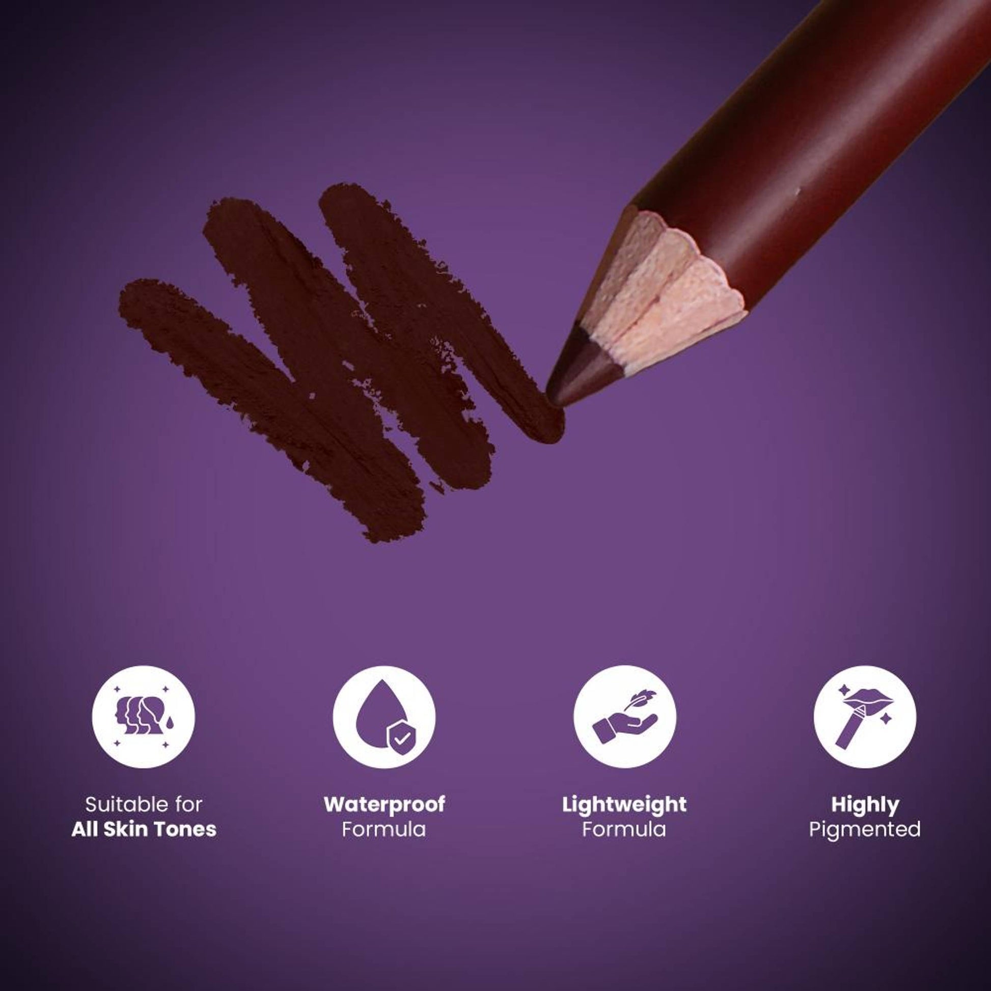 Shryoan Pretty Me Bold Lipliner & Eye Liner Pencil - Multicolor - Set Of 3