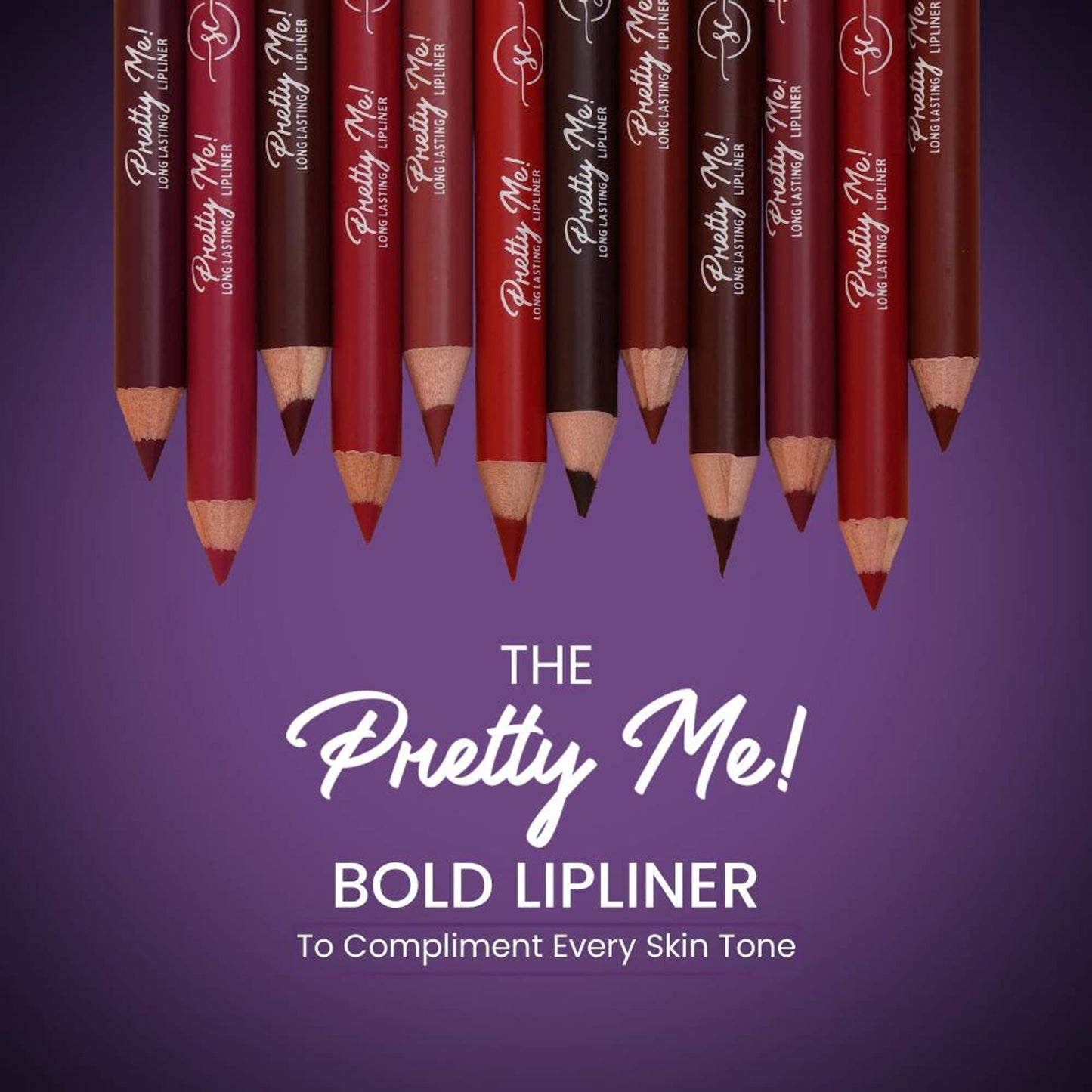Shryoan Pretty Me Bold Lipliner & Eye Liner Pencil - Multicolor - Set Of 3