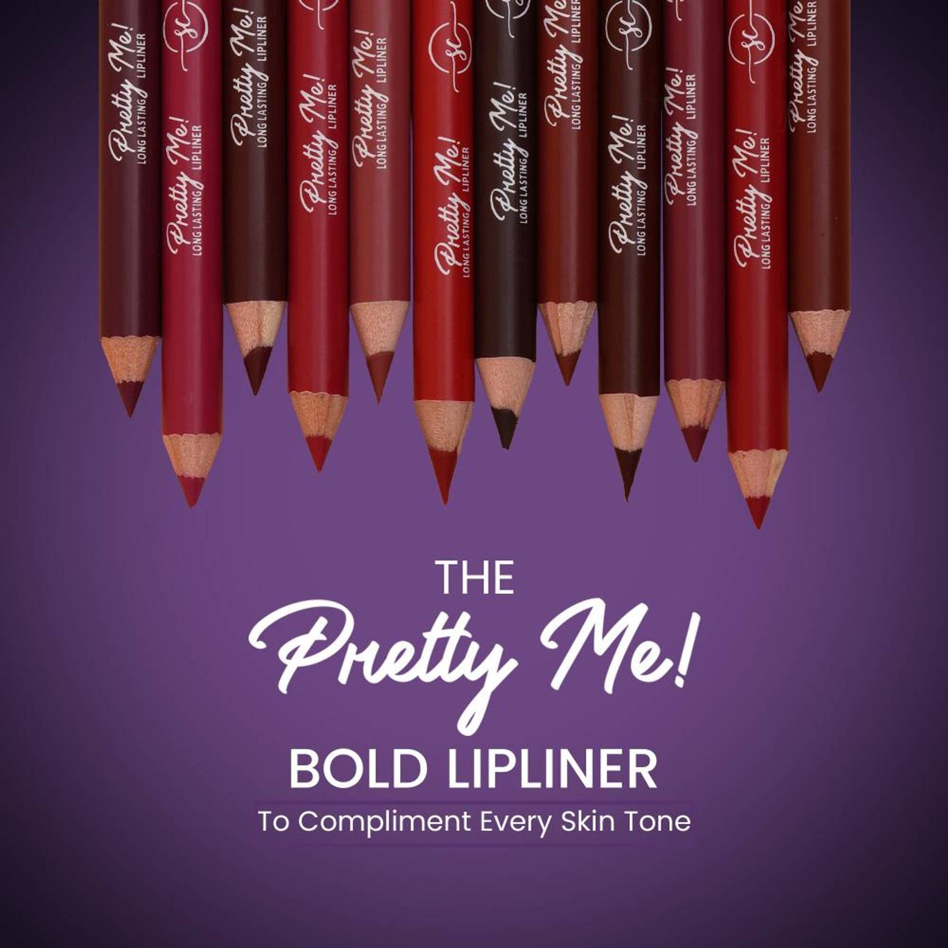 Shryoan Pretty Me Bold Lipliner & Eye Liner Pencil - Multicolor - Set Of 2