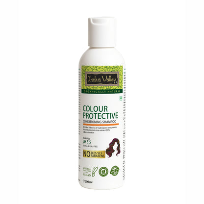 Indus Valley Color Protection Shampoo Protects Hair Color & Adds Shine