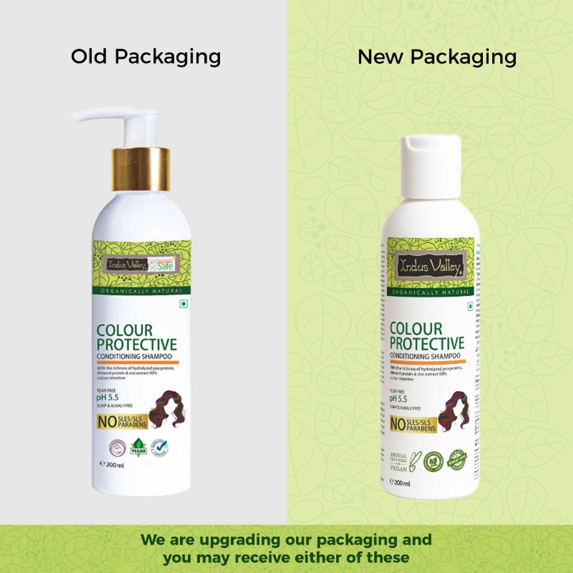 Indus Valley Color Protection Shampoo Protects Hair Color & Adds Shine