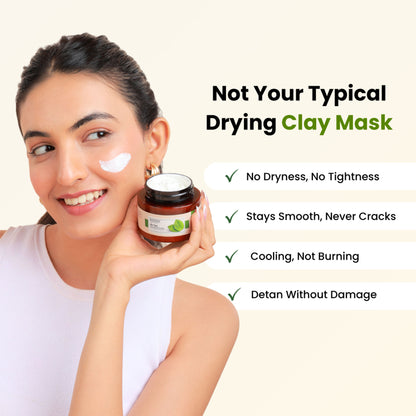 Richfeel De-tan Cream: Natural Tan Removal Face Pack with Peppermint, Honey & Cucumber , Ayurvedic