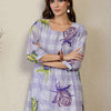 Dhiyona IE Printed Round Neck Tunic With Trousers Co-Ords