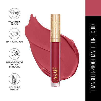 Lakme Rouge Bloom Matte Lip Liquid - Delicate Daisy 302
