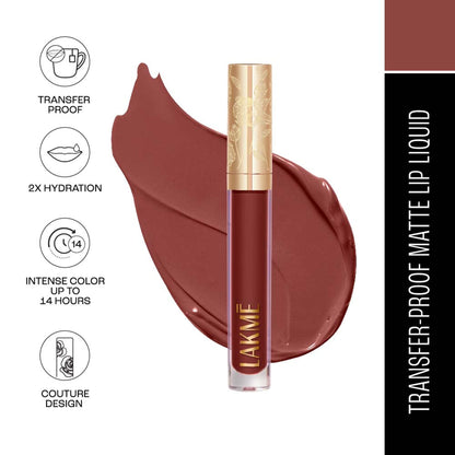 Lakme Rouge Bloom Matte Lip Liquid - Enchanted Woods 307