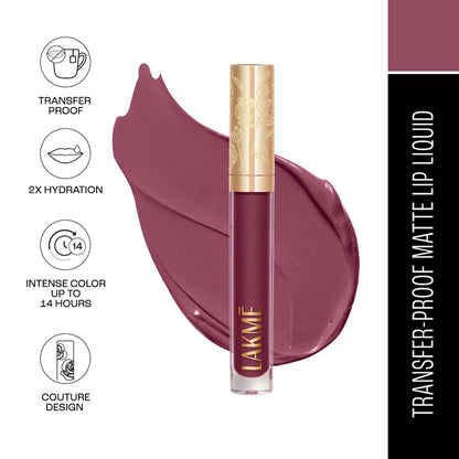 Lakme Rouge Bloom Matte Lip Liquid - Power Petal 304