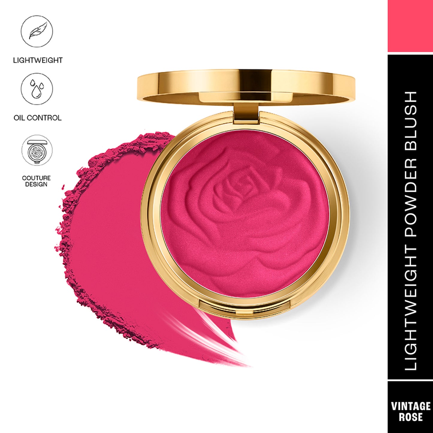 Lakme Showstopper Collection Rouge Bloom Powder Blush - Vintage Rose
