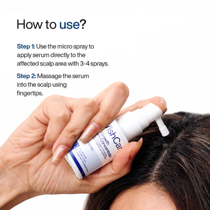 Wishcare Hair Growth Serum Concentrate with Redensyl & Rosemary - In-Vivo Tested - Controls Hairfall