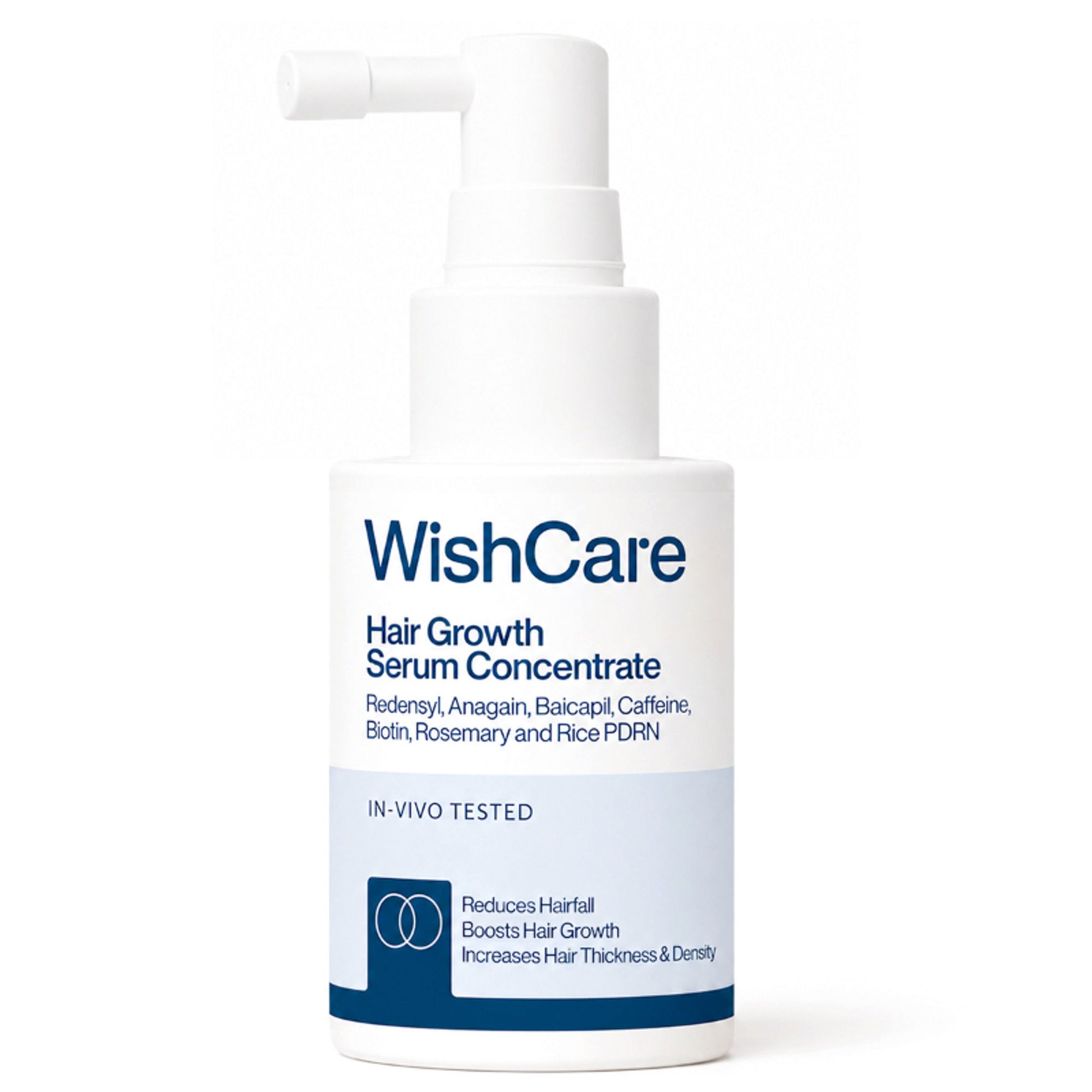 Wishcare Hair Growth Serum Concentrate with Redensyl & Rosemary - In-Vivo Tested - Controls Hairfall