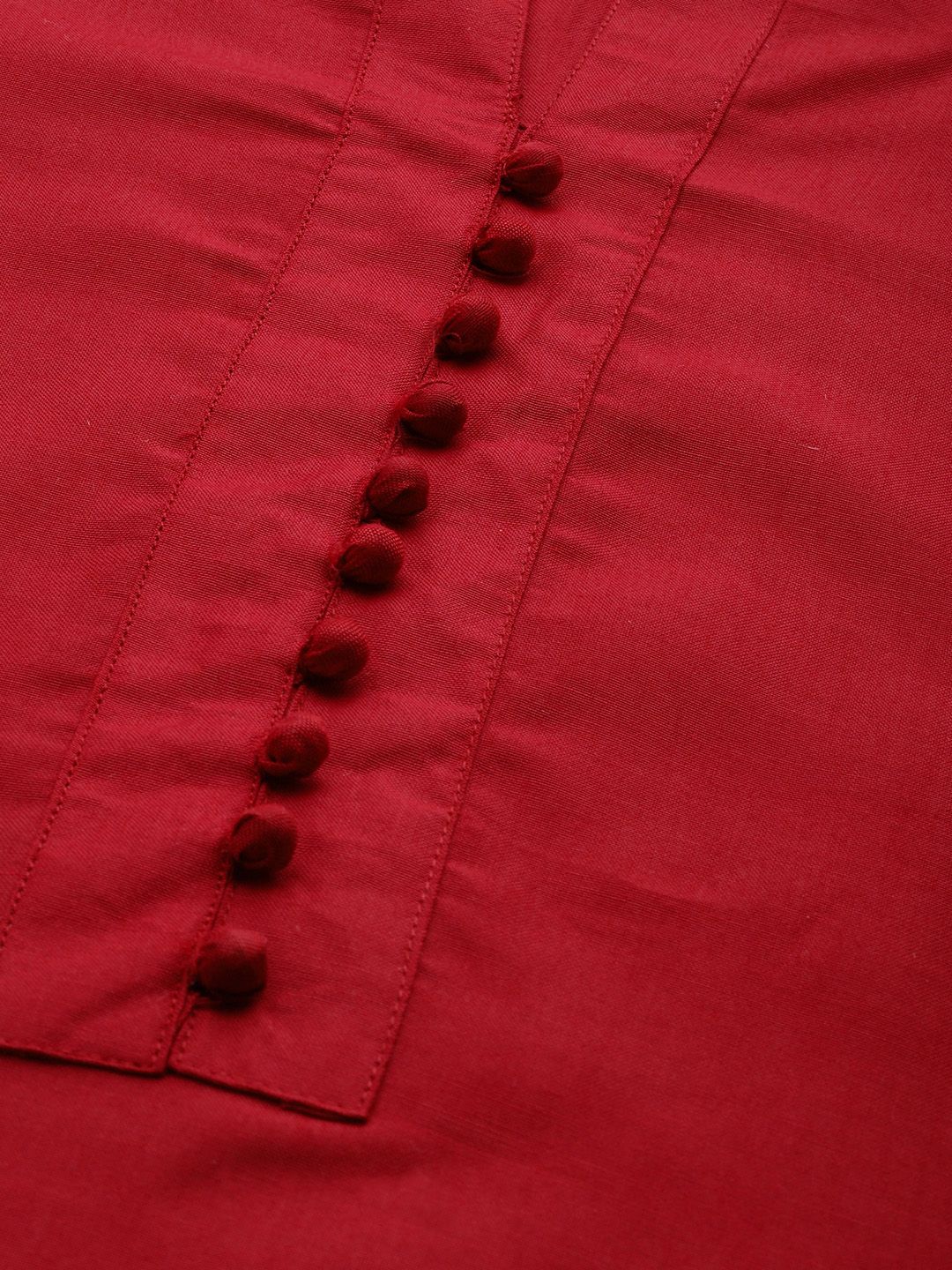Dhiyona IE Women Maroon Solid Kurta with Palazzos & Dupatta