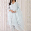Dhiyona IE Women Ethnic Motifs Cotton Kurta with Trousers & Dupatta