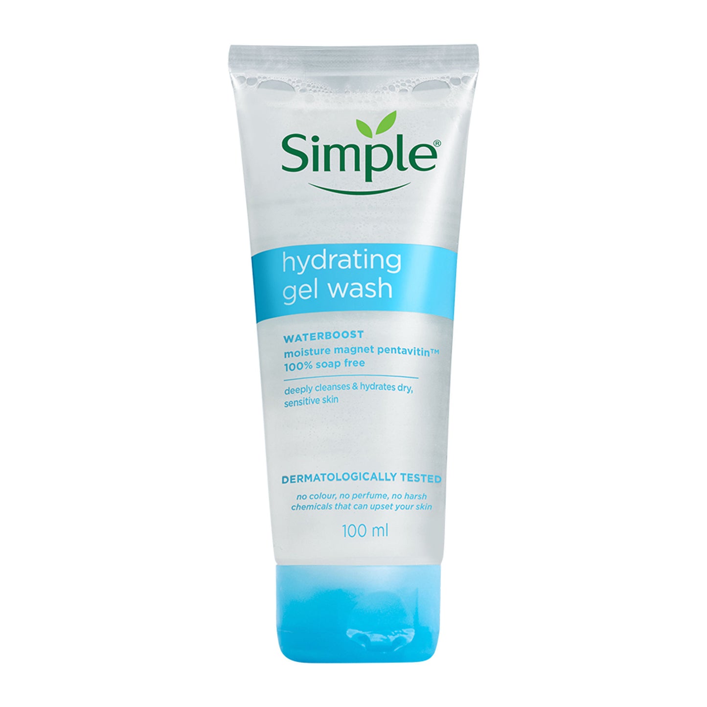 Simple Hydrating Gel Face Wash, Gentle Hydrating Cleanser With Pentavitin