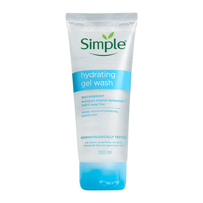 Simple Hydrating Gel Face Wash, Gentle Hydrating Cleanser With Pentavitin