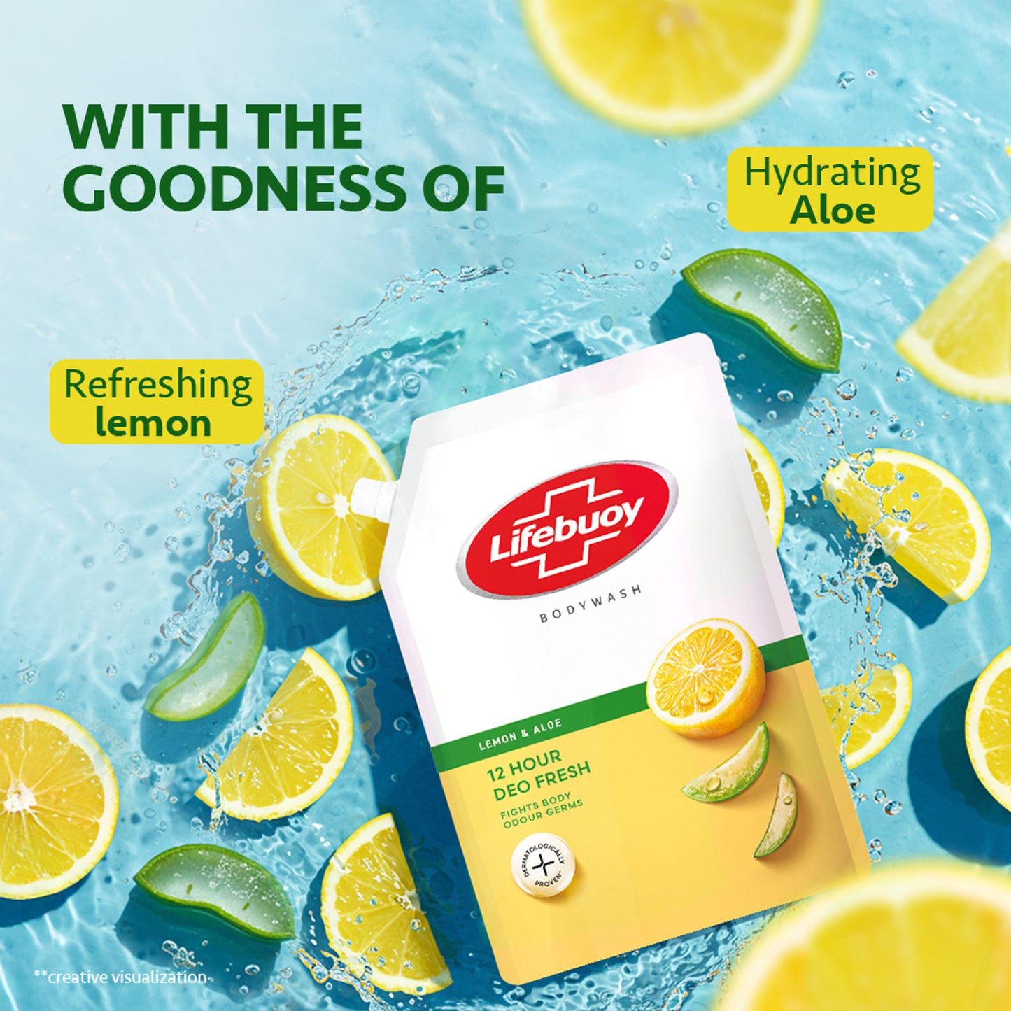 Lifebuoy Lemon & Aloe Bodywash