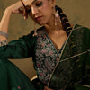Dhiyona IE Women Floral Embroidered Empire Liva Kurta with Trousers & With Dupatta