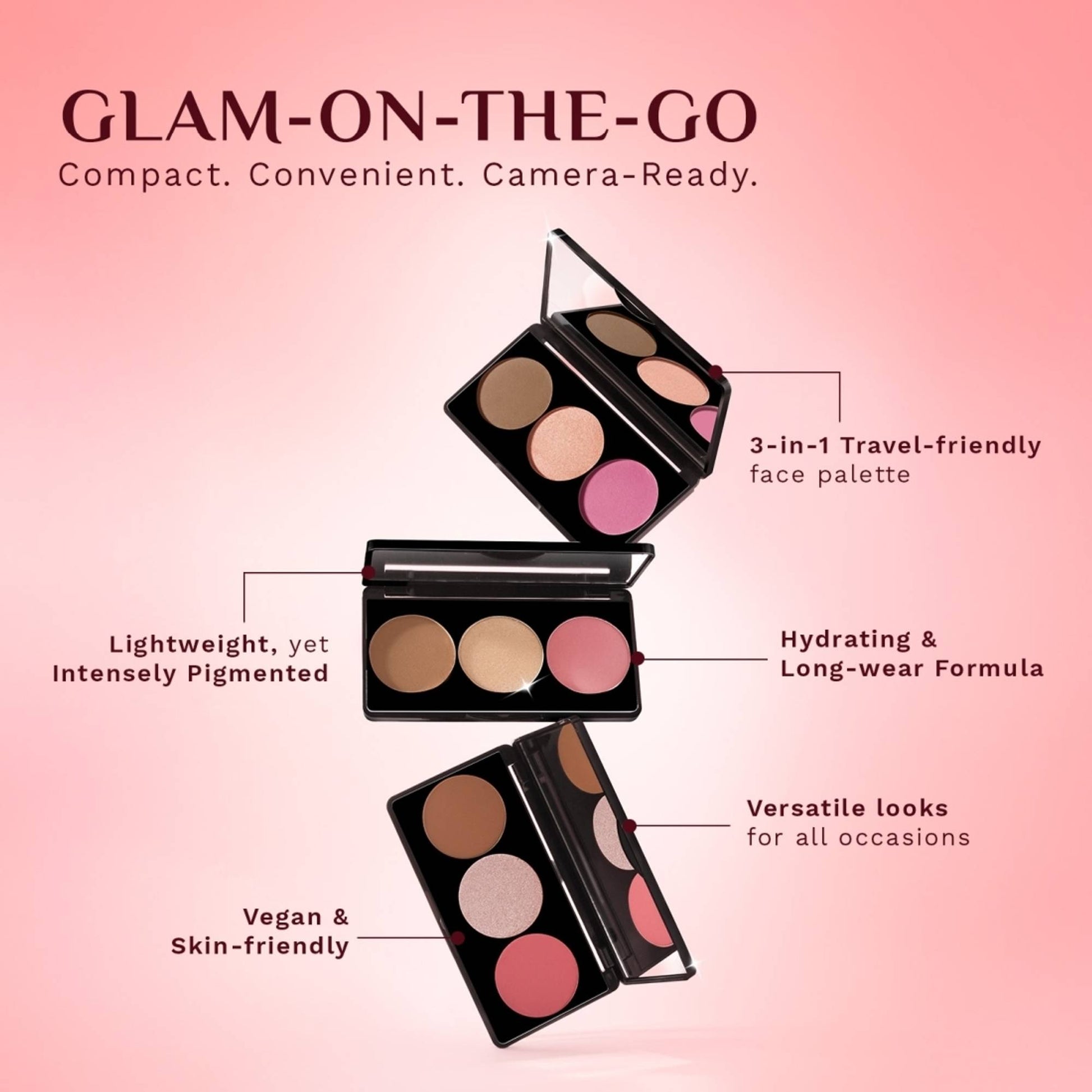 Pilgrim 3-in-1 Face Palette