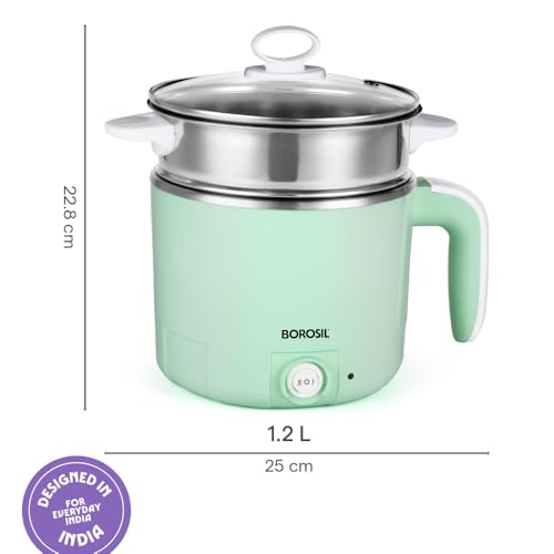 Borosil Klassic Stainless Steel Electric Kettle 1.2 L