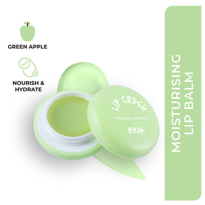 Nykaa Cosmetics Lip Crush Macaron Lip Balm - Green Apple 03