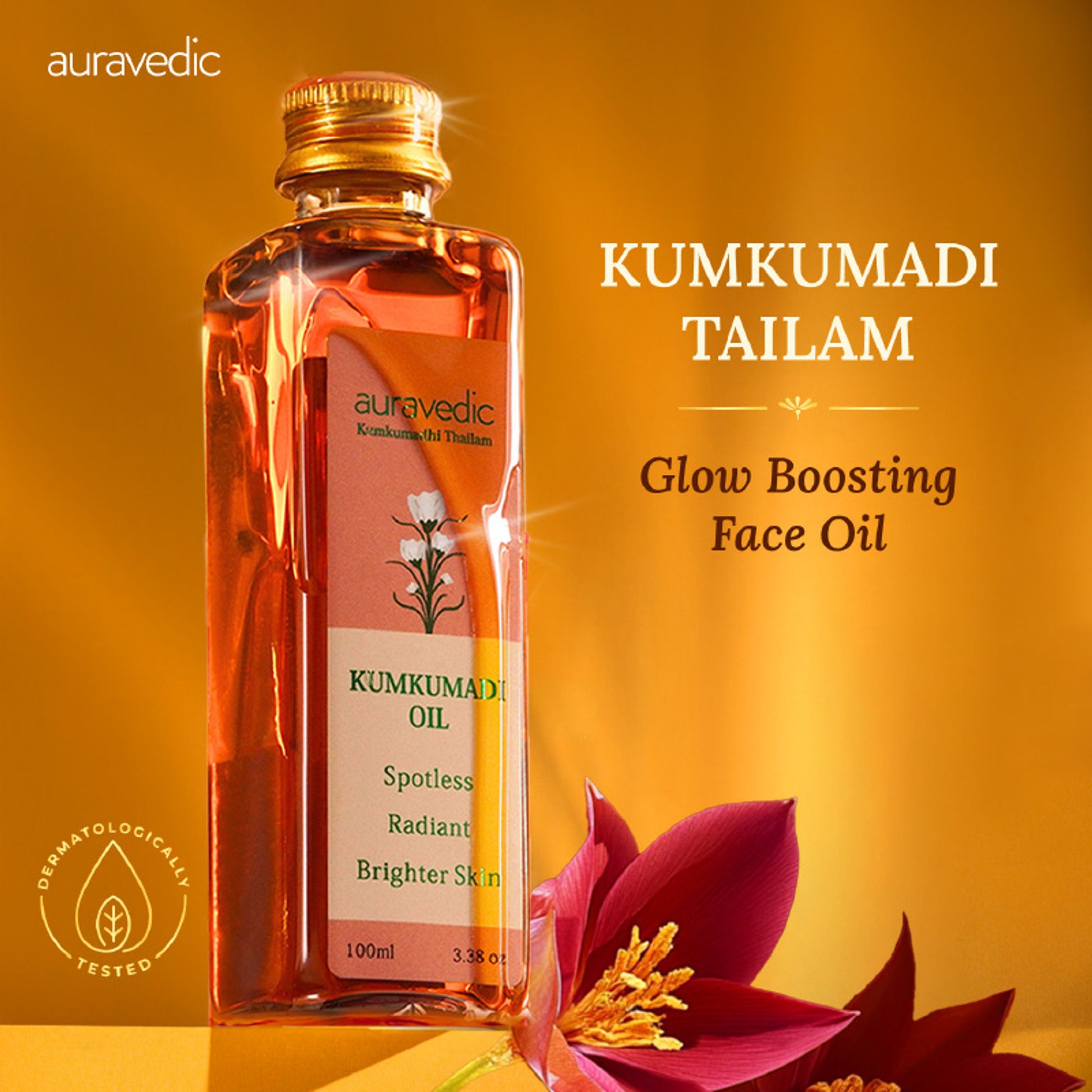 Auravedic Kumkumadi Face Oil Kumkumadi Tailam Kumkumadi Oil Face Serum Oil For Pigmentation