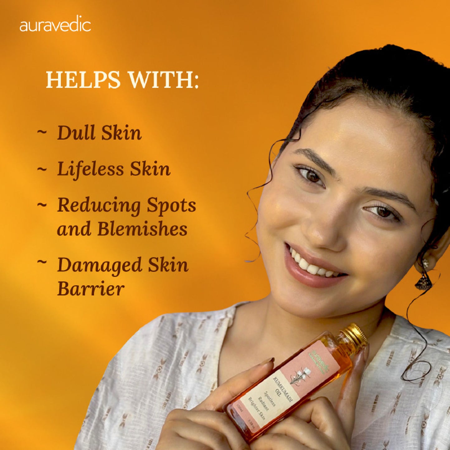 Auravedic Kumkumadi Face Oil Kumkumadi Tailam Kumkumadi Oil Face Serum Oil For Pigmentation