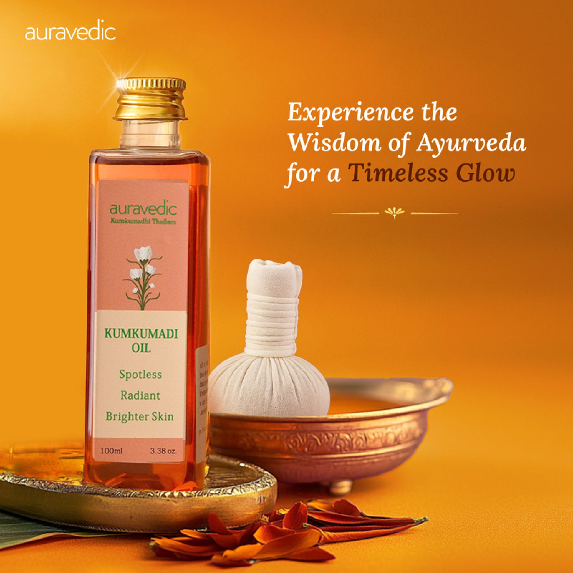 Auravedic Kumkumadi Face Oil Kumkumadi Tailam Kumkumadi Oil Face Serum Oil For Pigmentation