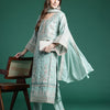 Indyancart IE Ethnic Motifs Embroidered Regular Mirror Work Kurta with Trousers & Dupatta