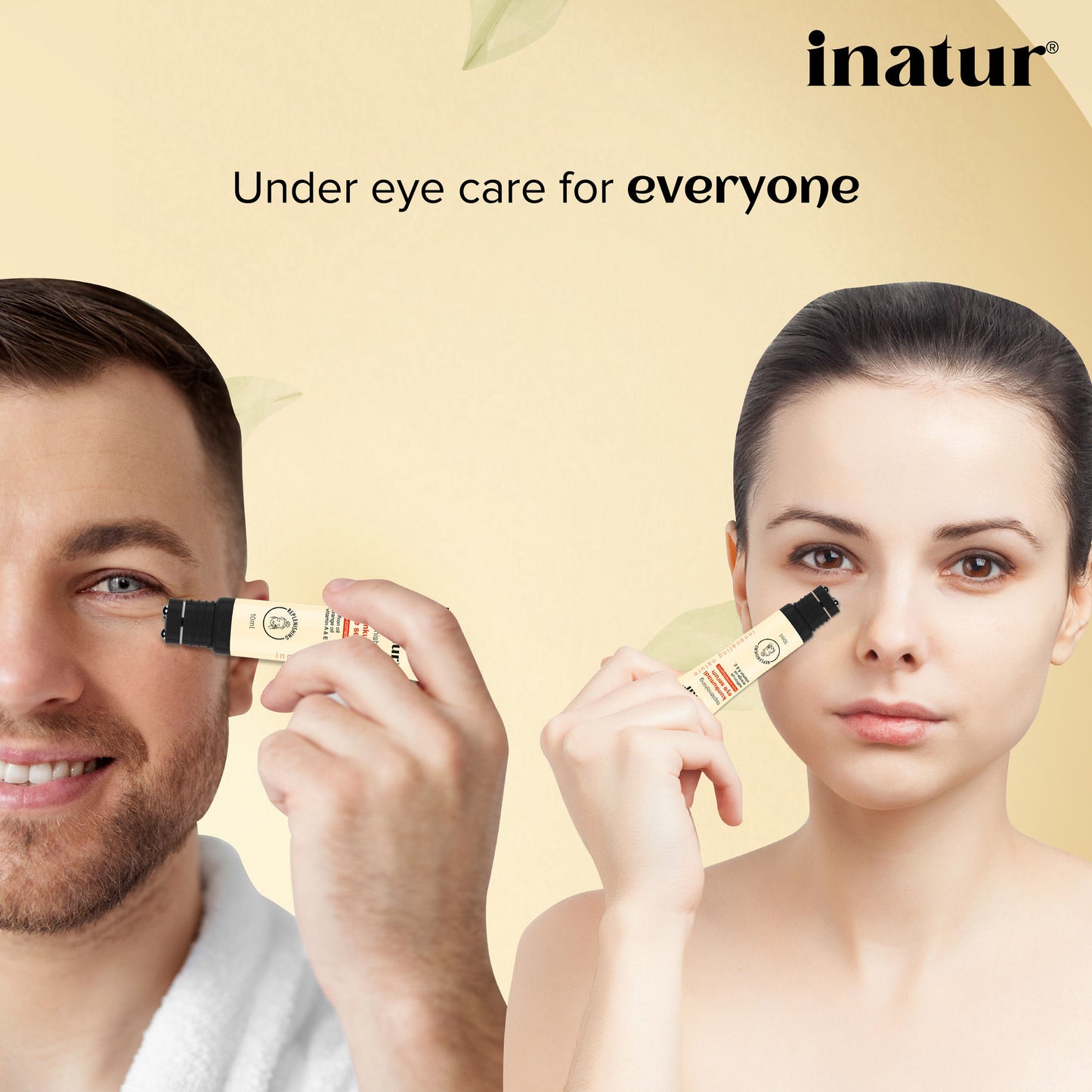inatur Kumkumadi Under Eye Serum, with Saffron, Vitamin A& E, for Dark Circles, Puffiness
