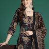 Dhiyona IE Floral Printed Sequinned Pure Cotton Kurta With Trousers & Dupatta