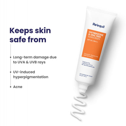 Re'equil Oxybenzone And Omc Free Sunscreen SPF 50 PA+++