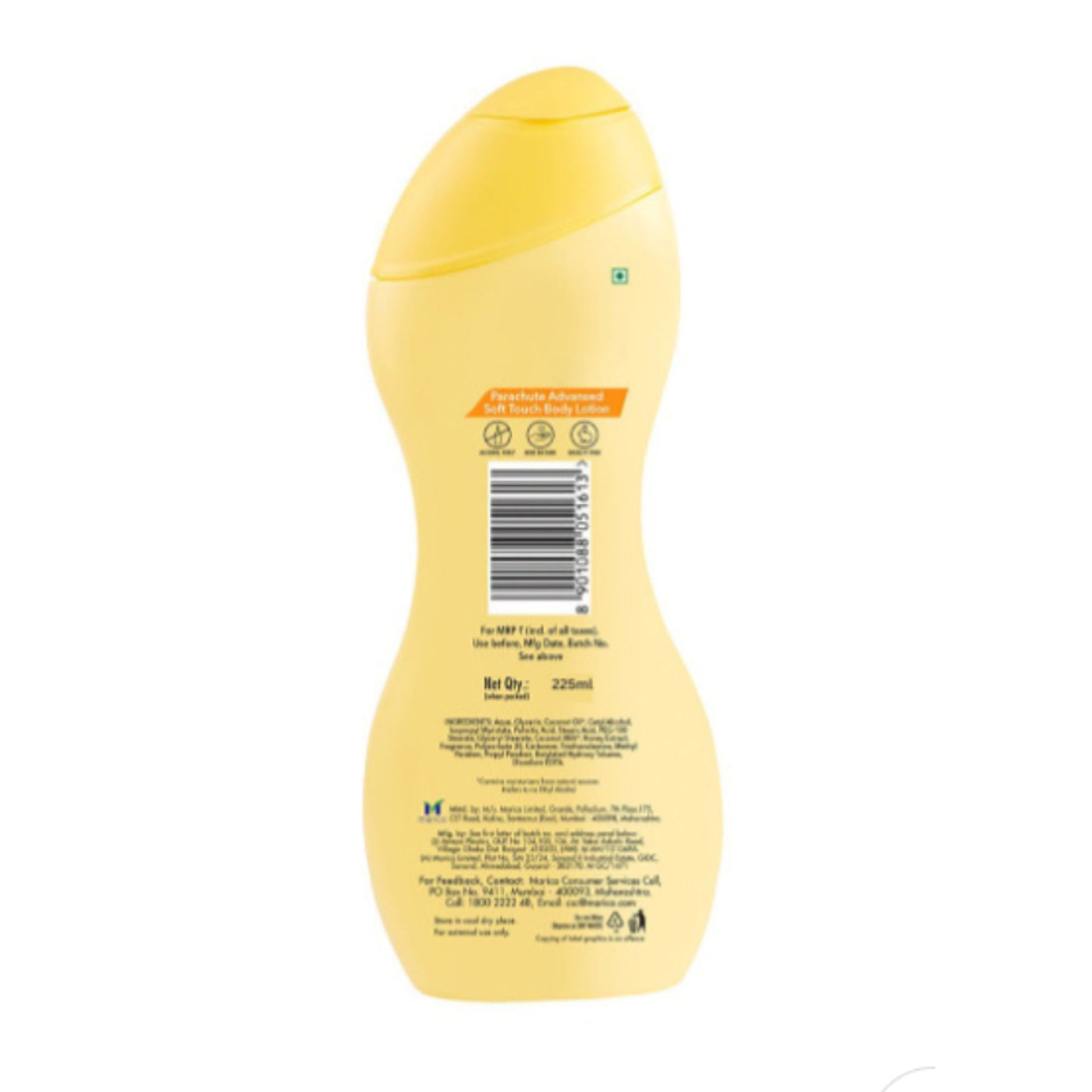 Parachute Advansed Soft Touch Body Lotion For Women & Men - 100% Natural, 72h Moisturisation