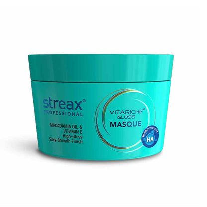 Streax Professional Vitariche Gloss Hair Mask, Deep Nourishment for Dry & Frizzy Hair