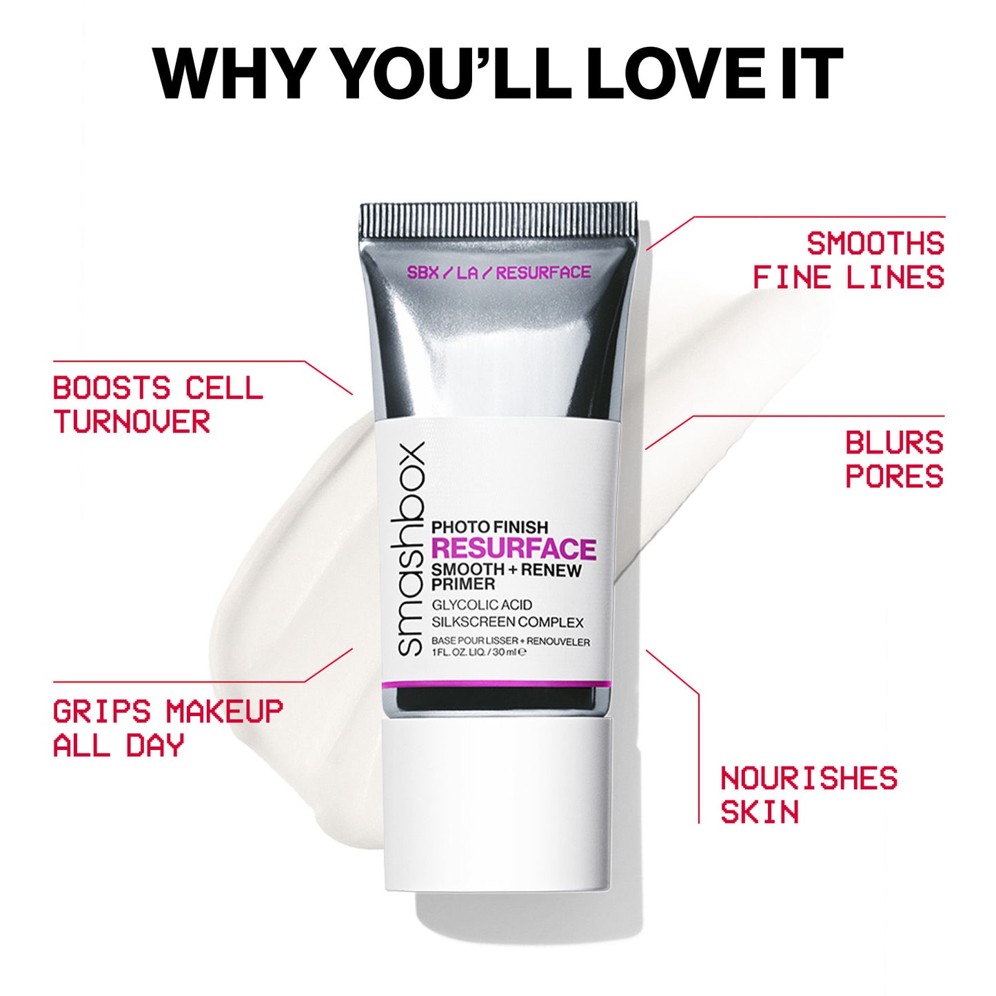 Smashbox Photo Finish Resurface Primer With Glycolic Acid