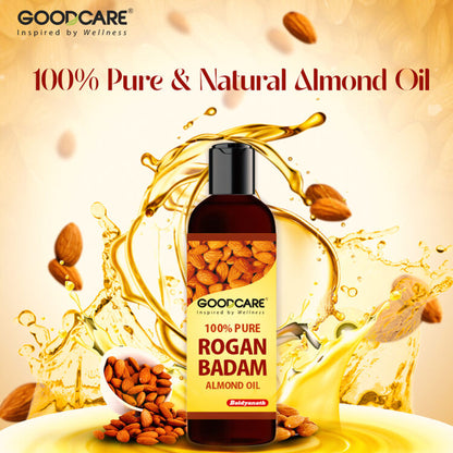 GOODCARE Rogan Badam Oil Pure Ayurvedic Almond Oil for Hair Growth and Glowing Skin