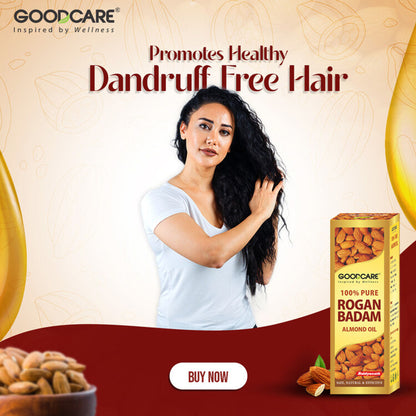 GOODCARE Rogan Badam Oil Pure Ayurvedic Almond Oil for Hair Growth and Glowing Skin