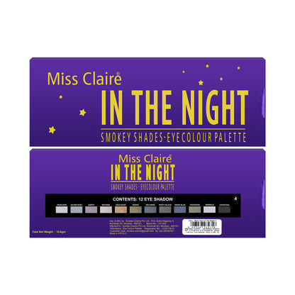 Miss Claire In The Night Smokey Shades Eye Contour Palette - 4