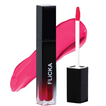Flicka Set & Attack Liquid Lipstick Waterproof & Smudgeproof Long Lasting - 08 Lust For Blush