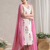 Women's Women Floral Printed Regular Pure Cotton Kurta with Palazzos & With Dupatta