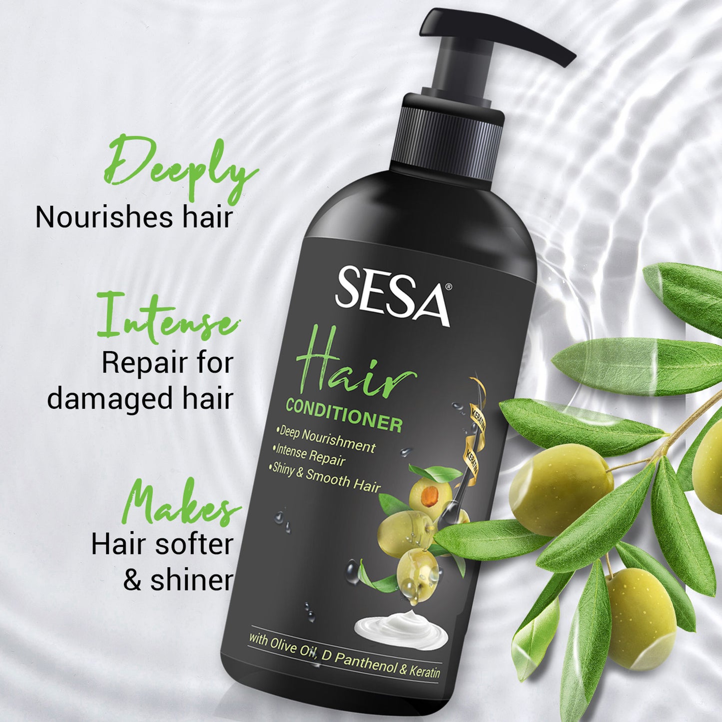 SESA Hair Conditioner For Dry Frizzy Hair Deep Nourishment For Soft Shiny Hair - 300ml