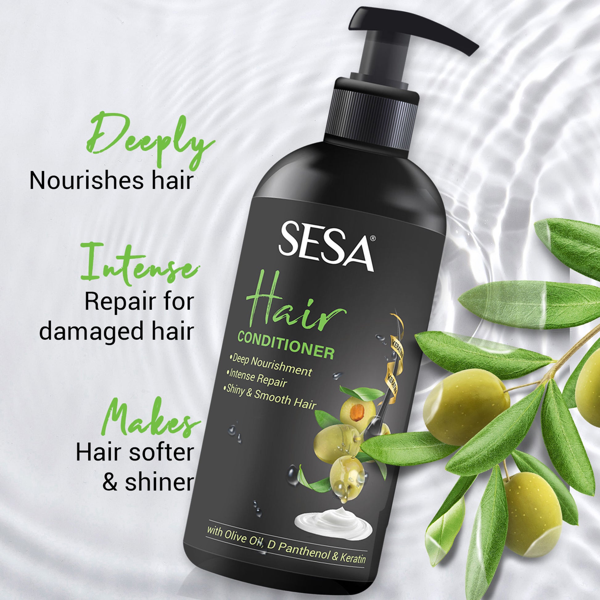 SESA Hair Conditioner For Dry Frizzy Hair Deep Nourishment For Soft Shiny Hair - 300ml