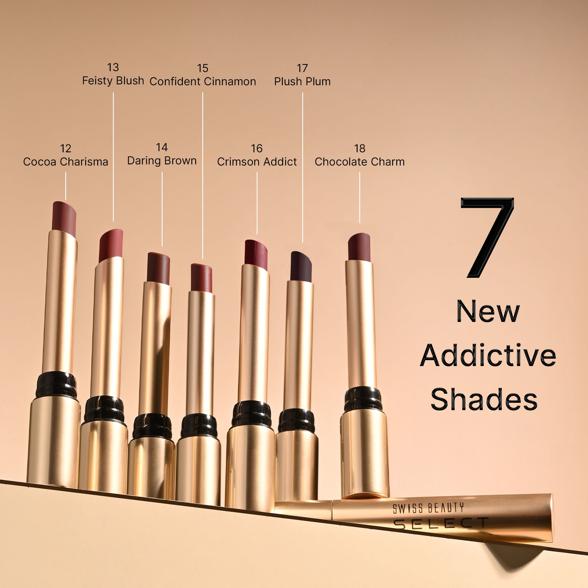 Swiss Beauty Select High On Shine Lipstick - 3 Pink Sorbet