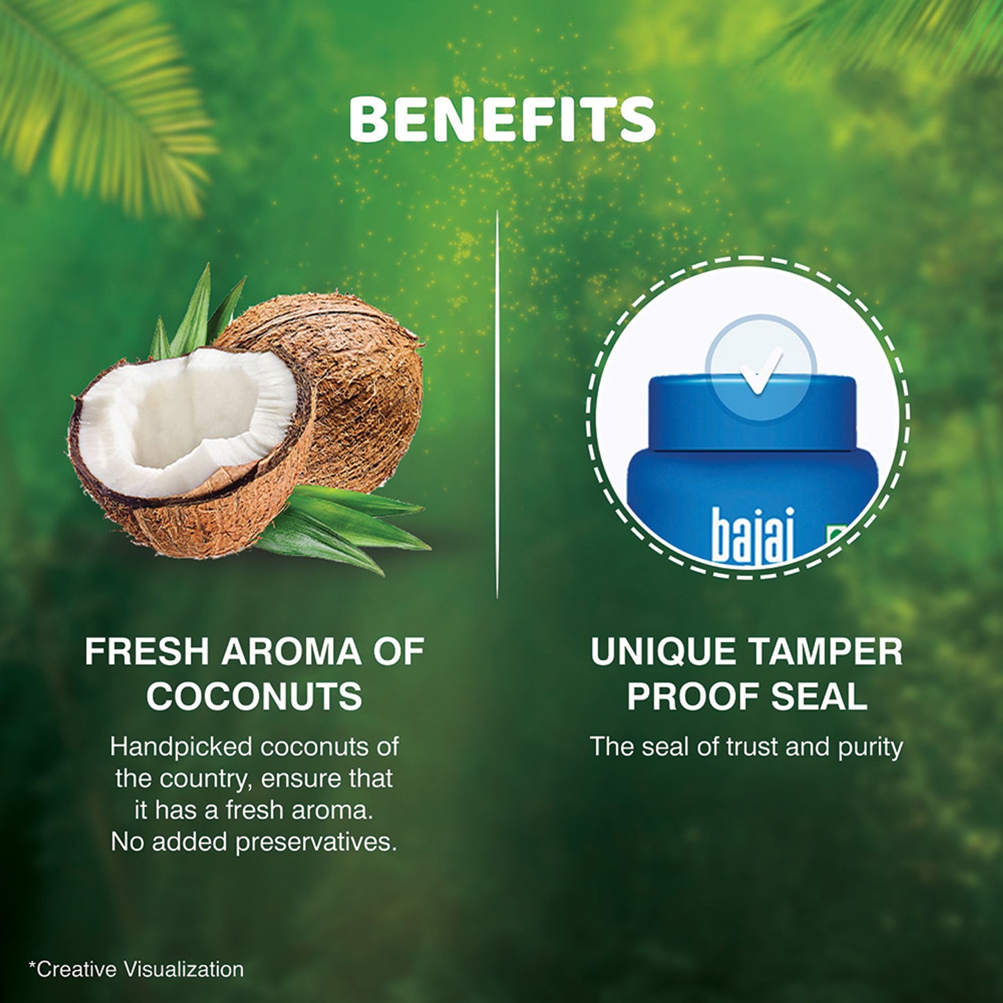 Bajaj 100% Pure Coconut Hair Oil