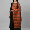 Indyancart IE Women Green Yoke Design Pure Cotton Kurta with Palazzos & With Dupatta