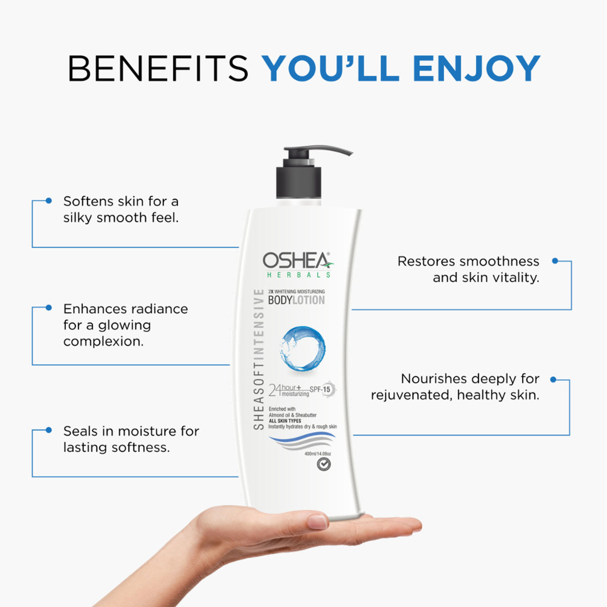 Oshea Herbals Sheasoft Intensive Body Lotion SPF15