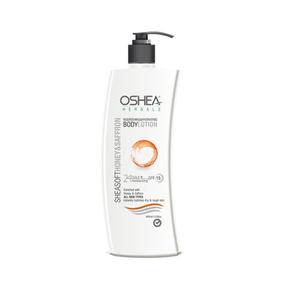Oshea Herbals Sheasoft Honey & Saffron Nourishing & Hydrating Body Lotion SPF 15