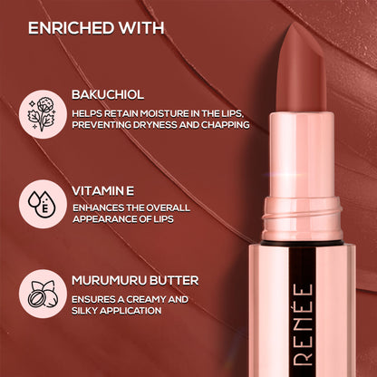 Renee Cosmetics Everstay Transfer - Proof Matte Lipstick - Nude Luxe