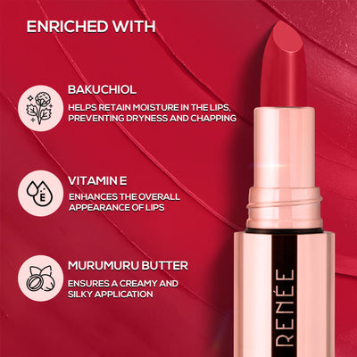 Renee Cosmetics Everstay Transfer - Proof Matte Lipstick - Red Scarlet