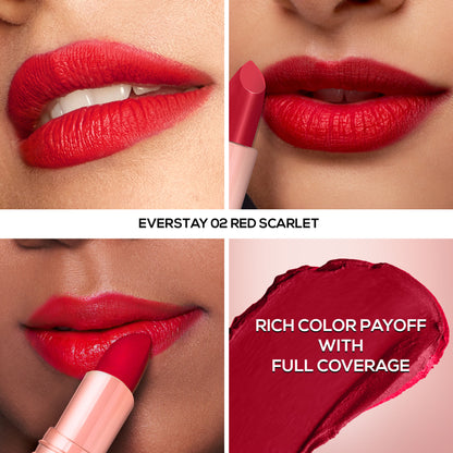 Renee Cosmetics Everstay Transfer - Proof Matte Lipstick - Red Scarlet