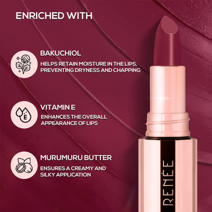 Renee Cosmetics Everstay Transfer - Proof Matte Lipstick - Mauve Muse